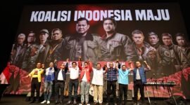 Capres Koalisi Indonesia Maju Prabowo Subianto menghadiri deklarasi Partai Solidaritas Indonesia (PSI) untuk dukungannya pada Pilpres 2024 mendatang. (Dok. TIm Media Prabowo Subianto)  