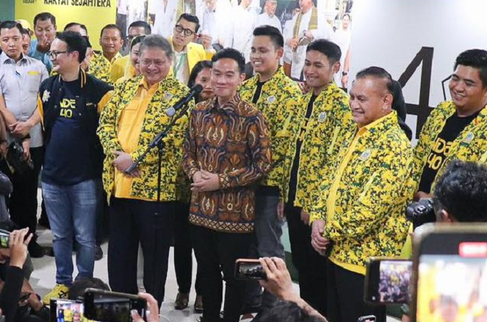 Partai Golkar menyatakan mendukung Wali Kota Solo, Gibran Rakabuming Raka, sebagai cawapres dari Ketum Gerindra, Prabowo Subianto. (Facbook.com/@Airlangga Hartarto)  