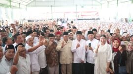 Calon Wakil Presiden, Pabowo Subianto Besilaturahmi ke para kiai pondok pesantren (ponpes) Sunan Drajat di Lamongan. (Dok. Tim Media Prabowo Subianto)