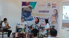 Serena Cosgrova Francis, meluncurkan buku yang berjudul Prabowo Pemimpin di Atas Garis. (Dok. Istimewa)