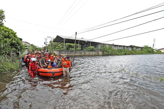 Jawa Tengah, terdampak banjir akibat cuaca ekstrem. (Dok. BNPB)