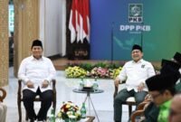 Prabowo Subianto berkunjung ke kantor Dewan Pengurus Pusat (DPP) Partai Kebangkitan Bangsa (PKB) usai keputusan penetapan sebagai presiden terpilih 2024 di KPU, Jakarta, Rabu (24/4/2024). (Dok. Tim Media Prabowo Subianto)