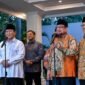 Presiden terpilih sekaligus Ketua Umum Partai Gerindra Prabowo Subianto menerima kedatangan Majelis Syuro Partai Keadilan Sejahtera Dr. Salim Segaf Aljufri. (Instagram.com @aheryawan)