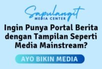 Sapulangit Media Center melayani jasa pembuatan website portal berita atau media online, WA: 0853 1555 7788. (Dok. Persrilis.com)