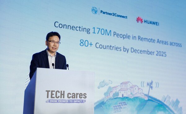Yang Chaobin, CEO of Huawei ICT BG announces the fulfillment of ITU P2C Pledge